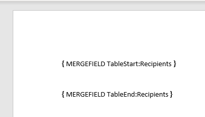 TableStart and TableEnd fields